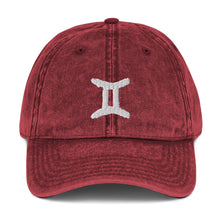 Load image into Gallery viewer, Gemini Vintage Twill Cap