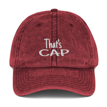 Load image into Gallery viewer, That's Cap Vintage Cotton Twill Cap